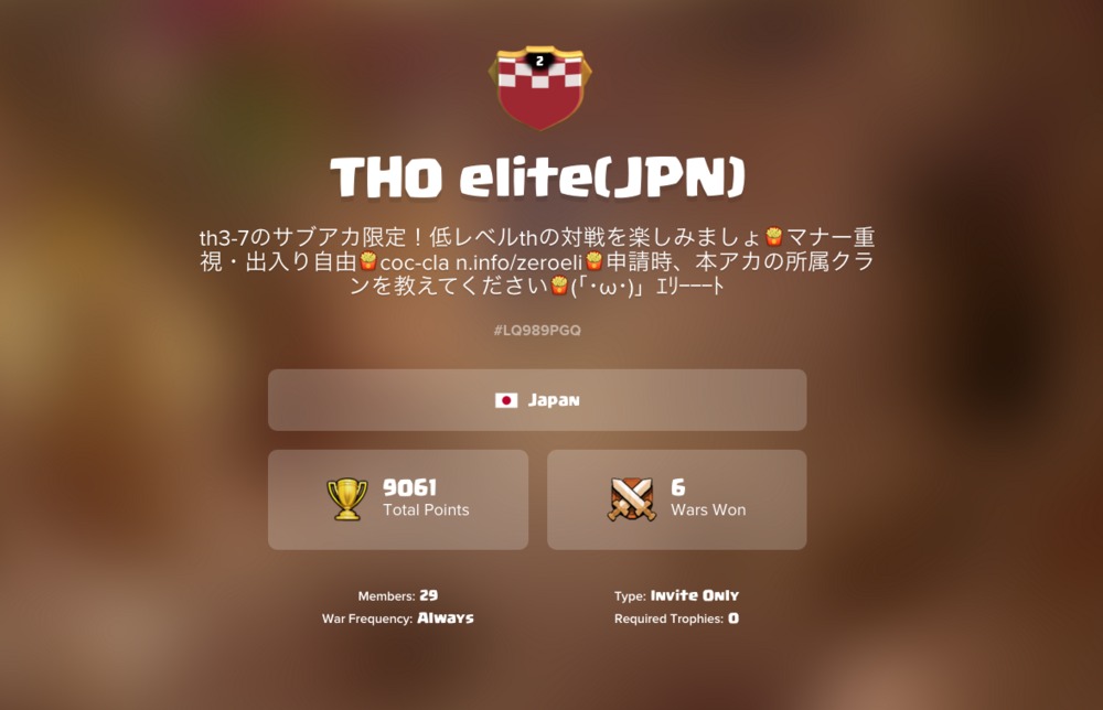 TH0 elite(JPN) プロフ画像